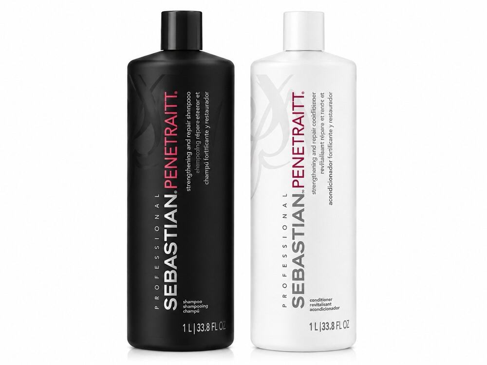 Sebastian Penetraitt Shampoo &Conditioner Duo 33.8 oz 1L Repair Dry Damaged Hair